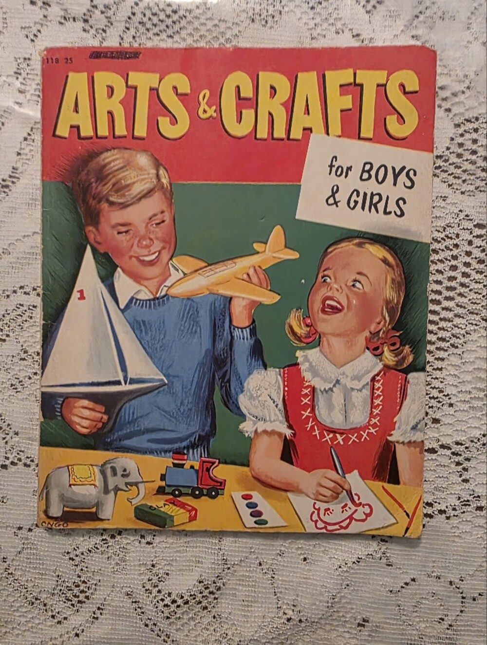 Vintage Arts & Crafts for Boys & Girls Illustrated Softcover 1954 Fletcher